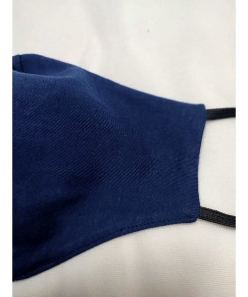 Maska ochronna z bawełny wielorazowego użytku - granatowa